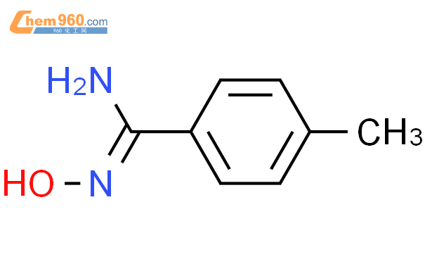 4-甲基苯甲酰胺肟结构式图片|19227-13-5结构式图片