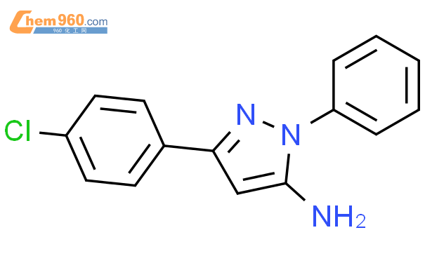 5-(4-氯-苯基)-2-苯基-2H-吡唑-3-基胺结构式图片|19652-14-3结构式图片