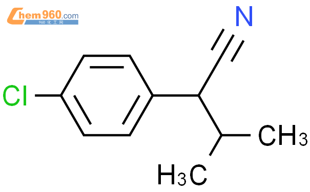 2-对氯苯基-3-甲基丁腈结构式图片|2012-81-9结构式图片