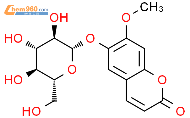 6-甲氧基香豆素-7-0-beta-D-吡喃葡萄糖苷