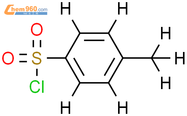 對甲苯磺酰氯結構式圖片|202-684-8結構式圖片