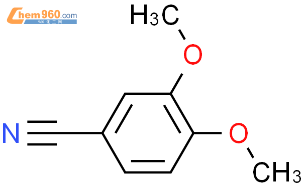 3,4-二甲氧基苯甲腈结构式图片|2024-83-1结构式图片
