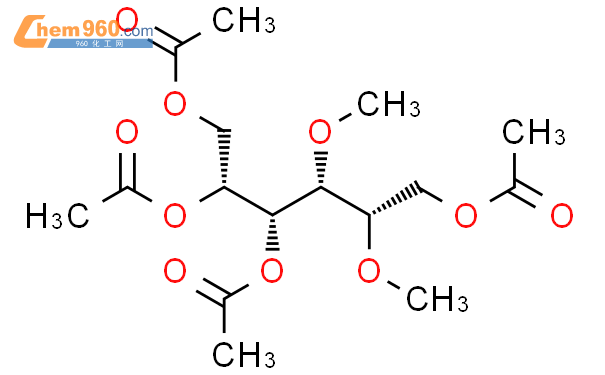 2,3-二-O-甲基-D-葡萄糖醇四乙酸酯结构式图片|20250-47-9结构式图片