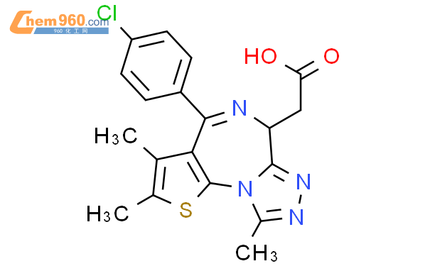 (6S)-4-(4-氯苯基)-2,3,9-三甲基-6H-噻吩并[3,2-F][1,2,4]噻唑并[4,3-A][1,4]二氮杂卓-6-乙酸