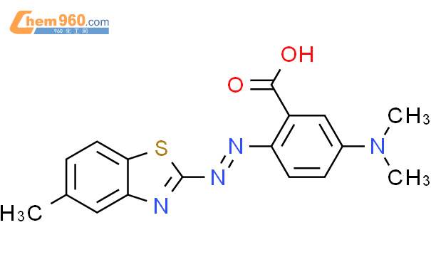 202867 34 3 BENZOIC ACID 5 DIMETHYLAMINO 2 5 METHYL 2 BENZOTHIAZOLYL AZO CAS号 202867 34 3