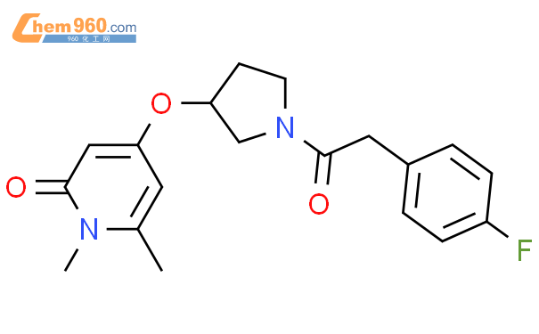 2034290-67-8,4-[1-[2-(4-fluorophenyl)acetyl]pyrrolidin-3-yl]oxy-1,6 ...