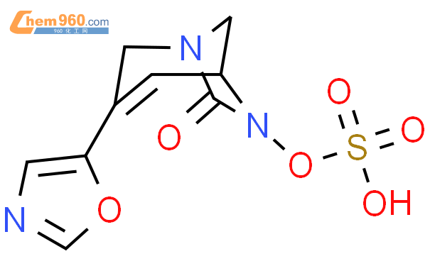 硫酸 单[3-(5-恶唑基)-7-氧代-1,6-二氮杂二环[3.2.1]辛-3-烯-6-基]酯结构式图片|2036316-25-1结构式图片