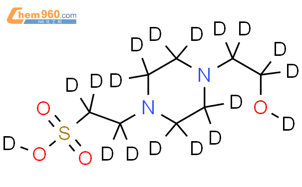 羟乙基哌嗪乙烷磺酸-d18结构式图片|203805-87-2结构式图片