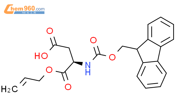 芴甲氧羰基-D-天冬氨酸-烯丙酯结构式图片|204246-17-3结构式图片