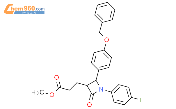 (3R,4S)-1-(4-氟苯基)-2-氧代-4-[4-(苄氧基)苯基]-3-氮杂环丁烷丙酸甲酯