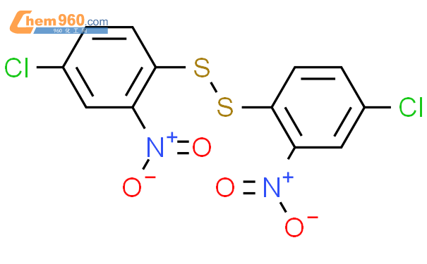 2,2'-二硝基-4,4'-二氯二苯二硫醚结构式图片|2050-66-0结构式图片