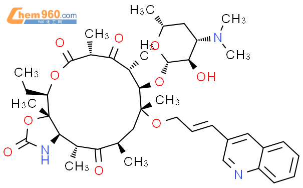 喹红霉素结构式图片