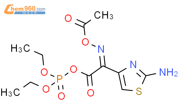0,0－二乙基磷酰基-（Z）－2－（2－氨基噻唑-4-基）-2-乙酰氧亚氨基乙酸酯（地尼活性磷脂）