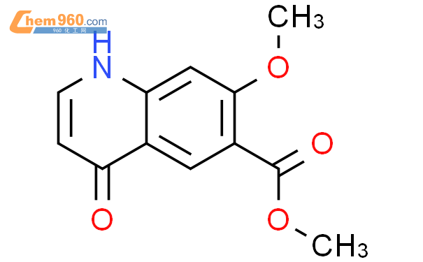 7-甲氧基-4-氧代-1,4-二氢喹啉-6-羧酸甲酯结构式图片|205448-65-3结构式图片