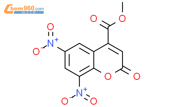 206354 75 82h 1 Benzopyran 4 Carboxylic Acid 68 Dinitro 2 Oxo Methyl Ester化学式、结构式、分子式、mol 