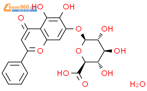 黄芩苷结构式图片