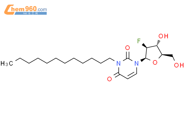 2'-脱氧-2'-氟-N3-(n-十二烷基)-β-D-阿糖胞苷结构式图片|2072145-43-6结构式图片