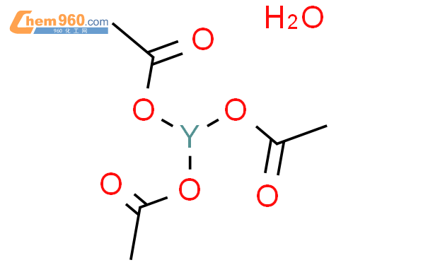 醋酸钇四水合物,YttriuM acetate tetrahydrate结构式图片|207801-28-3结构式图片