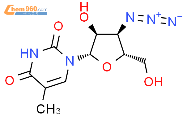 3'-叠氮-3'-脱氧-5-甲基-β-L-尿苷结构式图片|2095417-10-8结构式图片