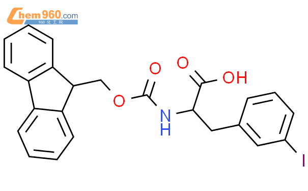 Fmoc-L-3-碘苯丙氨酸结构式图片|210282-31-8结构式图片