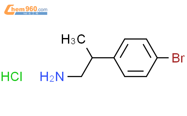 211314 90 82 4 Bromophenylpropan 1 Amine Hydrochloride化学式、结构式、分子式、mol、smiles 960化工网 0966