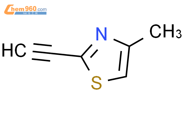 2-乙炔基-4-甲基噻唑结构式图片|211940-25-9结构式图片