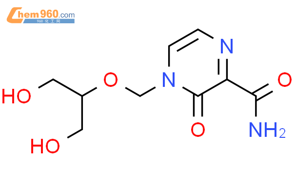 3,4-二氢-4-[[2-羟基-1-(羟甲基)乙氧基]甲基]-3-氧代-2-吡嗪甲酰胺结构式图片|2122281-54-1结构式图片