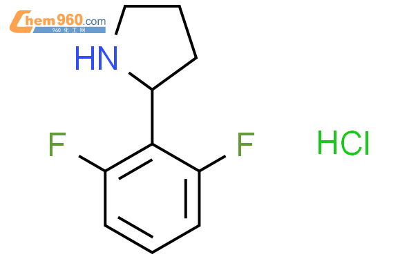 2-(2,6-DIFLUOROPHENYL)PYRROLIDINE hydrochloride结构式图片|2135331-85-8结构式图片