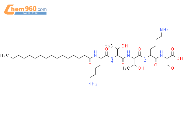 L-Serine,N2-(1-oxohexadecyl)-L-lysyl-L-threonyl-L-threonyl-L-lysyl-