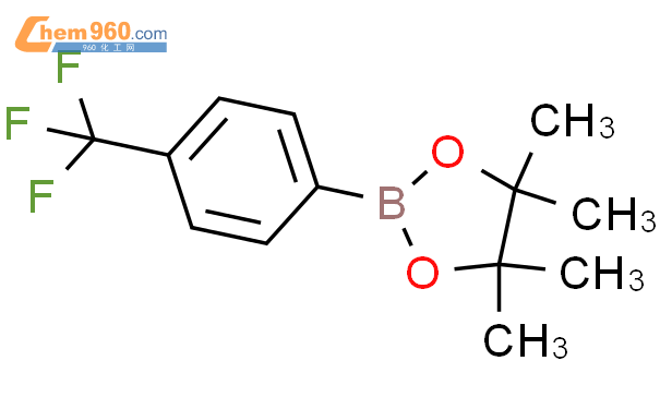 4-三氟甲基苯硼酸频呐醇酯结构式图片|214360-65-3结构式图片