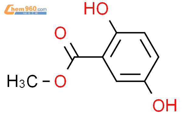2,5-二羟基苯甲酸甲酯结构式图片|2150-46-1结构式图片
