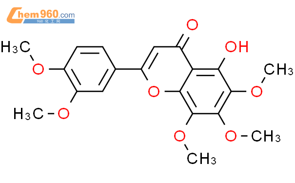 4H-1-Benzopyran-4-one,2-(3,4-dimethoxyphenyl)-5-hydroxy-6,7,8-trimethoxy-