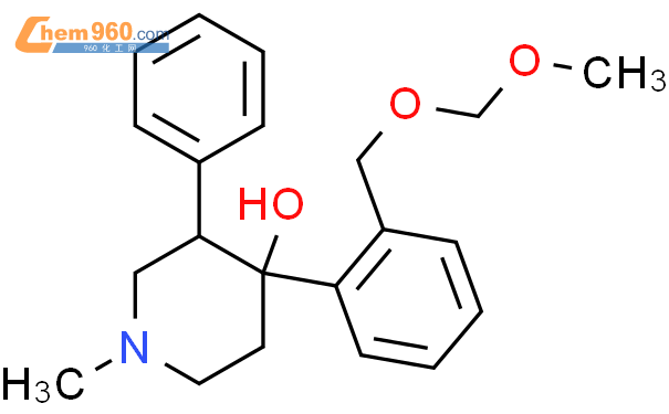 4-(2-((methoxymethoxy)methyl)phenyl)-1-methyl-3-phenylpiperidin-4-ol