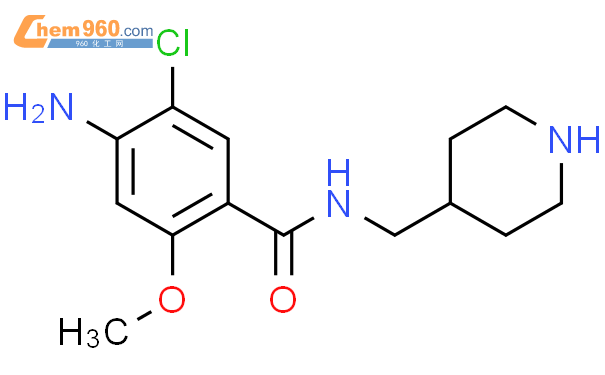 Benzamide, 4-amino-5-chloro-2-methoxy-N-(4-piperidinylmethyl)-