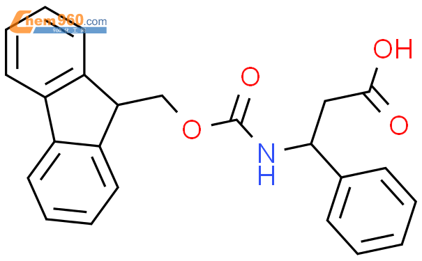 Fmoc-(R)-3-氨基-3-苯基丙酸结构式图片|220498-02-2结构式图片