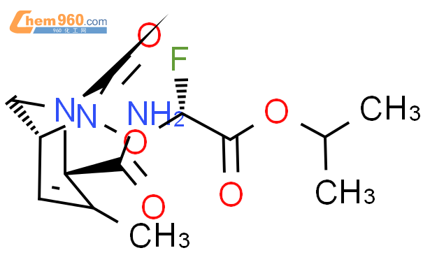 Acetic acid, 2-[[(1R,2S,5R)-2-(aminocarbonyl)-
3-methyl-7-oxo-1,6-diazabicyclo[3.2.1]oct-3-
en-6-yl]oxy]-2-fluoro-, 1-methylethyl ester,
(2R)-