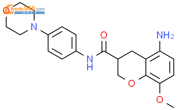 221185 37 1n 4 4 Morpholinylphenyl 5 Amino 8 Methoxy 34 Dihydro 2h 1 Benzopyran 3 