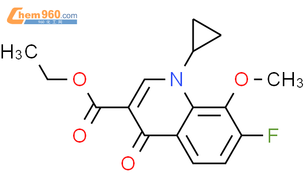 1-环丙基-7-氟-1,4-二氢-8-甲氧基-4-氧代-3-喹啉羧酸乙酯