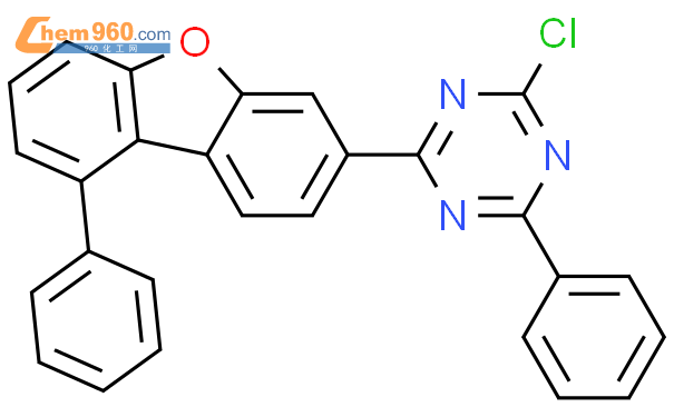 2-氯-4-(9-苯基二苯并呋喃-3-基)-6-苯基-1,3,5-三嗪结构式图片|2226747-84-6结构式图片