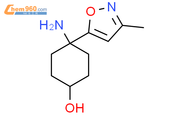 2228256 56 04 Amino 4 3 Methyl 12 Oxazol 5 Ylcyclohexan 1 Ol化学式、结构式、分子式、mol 960化工网 6248