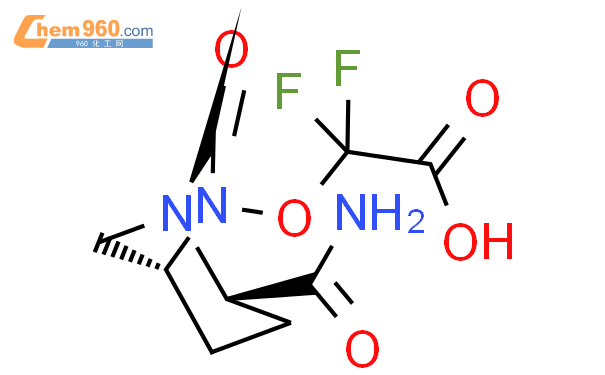 Acetic acid, 2-[[(1R,2S,5R)-2-(aminocarbonyl)-
7-oxo-1,6-diazabicyclo[3.2.1]oct-6-yl]oxy]-2,2-
difluoro-