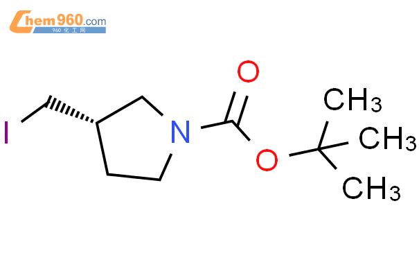 3(S)-碘甲基吡咯烷-1-羧酸叔丁酯结构式图片|224168-68-7结构式图片