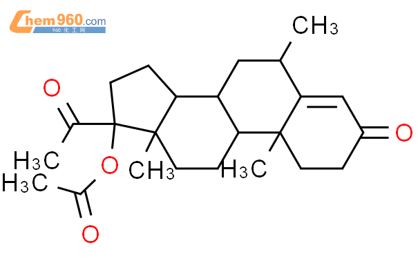 外延醋酸甲羟孕酮-17-乙酸结构式图片|2242-65-1结构式图片