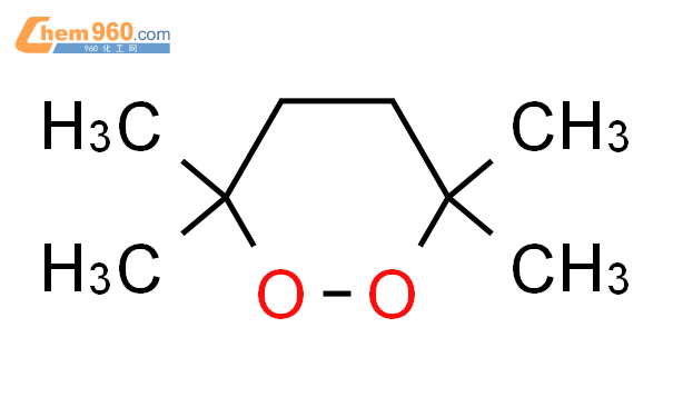 3,3,6,6-四甲基-1,2-二氧環己烷結構式