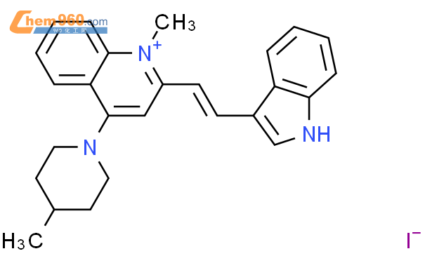 2247260 30 4 2 [ 1e 2 1h 吲哚 3 基 乙烯基] 1 甲基 4 4 甲基 1 哌啶基 喹啉碘化物cas号 2247260 30