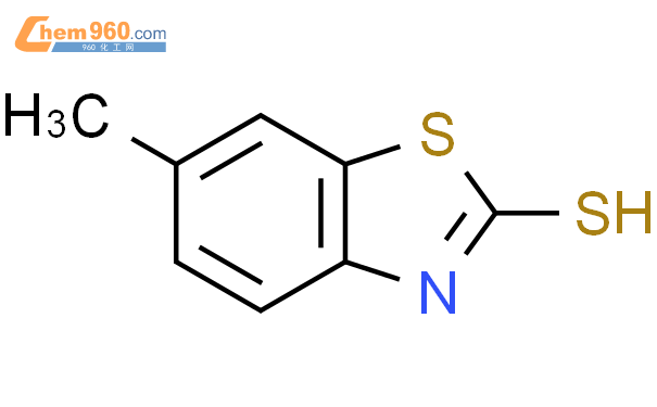 6-甲基-2-巯基苯并噻唑结构式图片|2268-79-3结构式图片