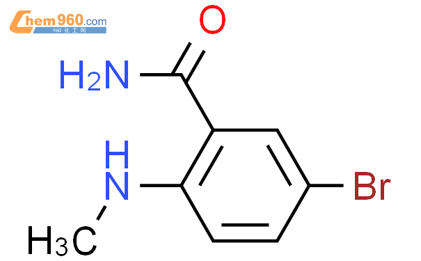 5-溴-2-甲氨基苯甲酰胺结构式图片|22721-18-2结构式图片