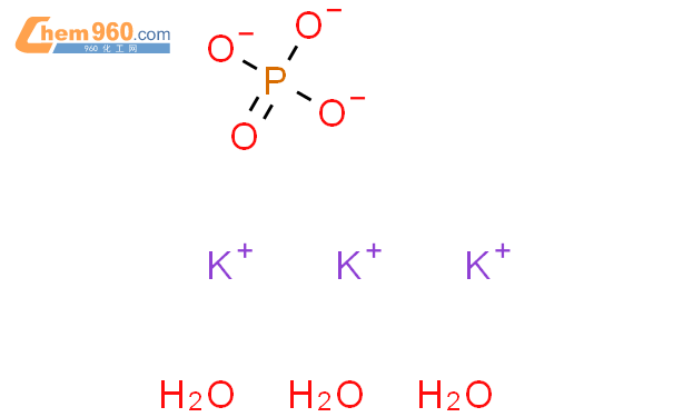 磷酸三钾三水物结构式图片|22763-03-7结构式图片