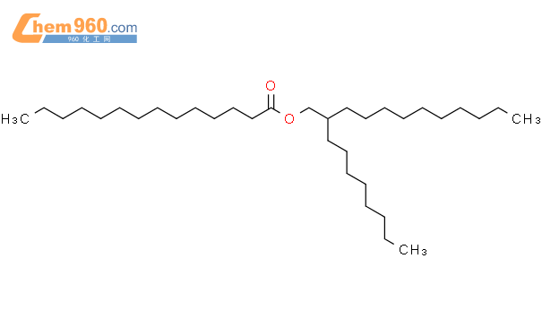 辛基十二醇肉豆蔻酸酯结构式图片|22766-83-2结构式图片