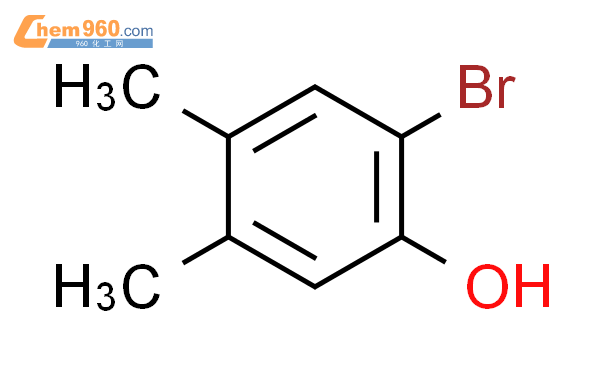 2-溴-4,5-二甲基苯酚结构式图片|22802-39-7结构式图片